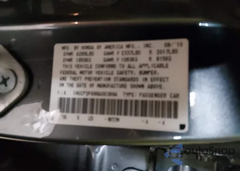 2011 Honda Accord 2.4 Se z USA, uszkodzony, nr VIN 1HGCP2F69BA003994